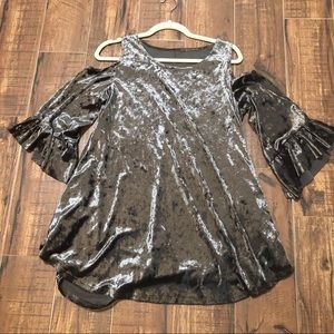 NWOT Velvet Cold Shoulder Tunic